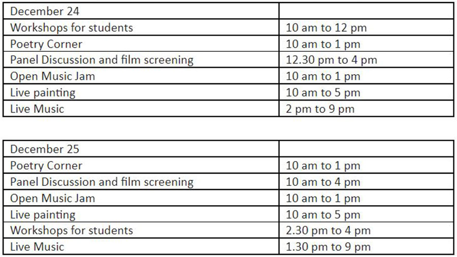 Schedule for Harbour Jam, 2022