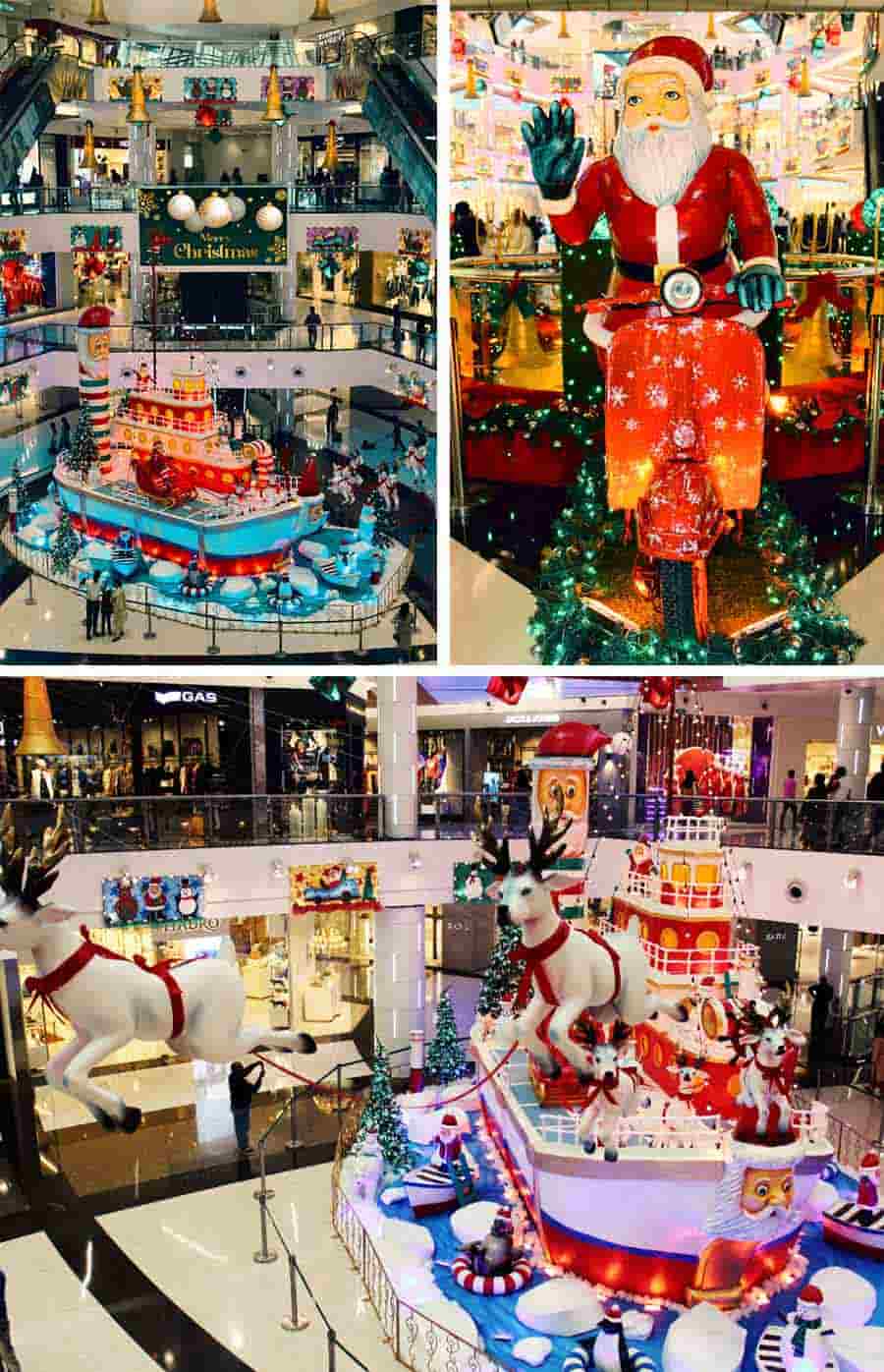 South City Mall steps into the Yuletide spirit with Christmas-themed decorations. Large structures of reindeers, Santa Claus, polar bears and other season-special decorations have decked the interior and exterior of the mall