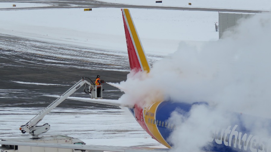 More than 3,250 flights were canceled on Friday, and another 1,900 were delayed, according to tracking website Flight Aware.