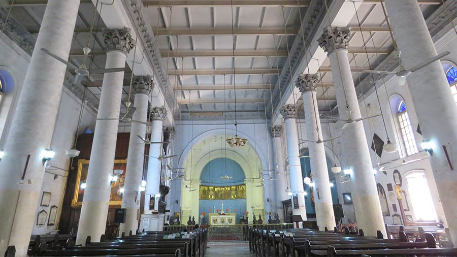 The nave of St.John's Church, Kolkata