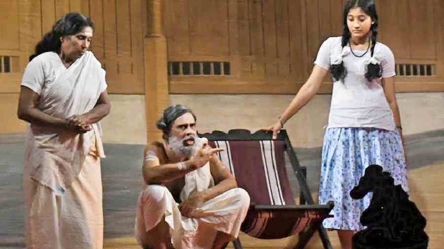 A scene from, Ningalenne Communistakki, a play by KPAC, staged as part of the CPI(M)’s state conference in 2022