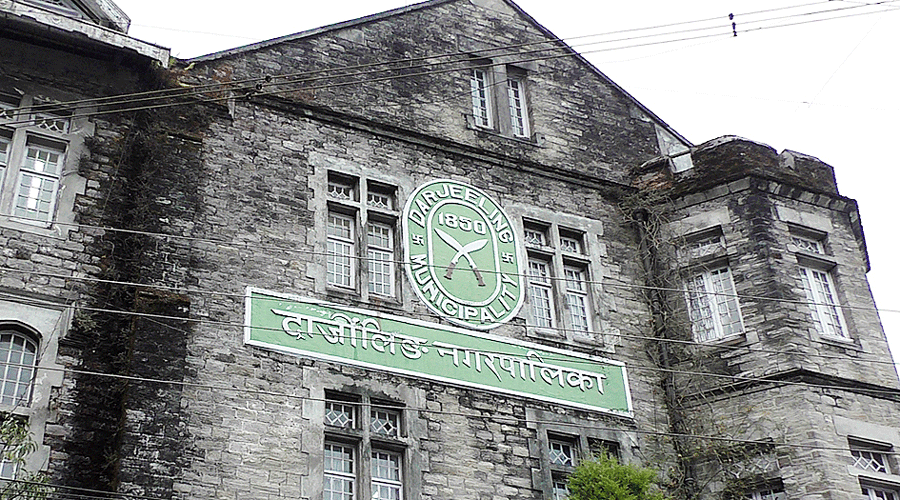 The Darjeeling municipality headquarters.