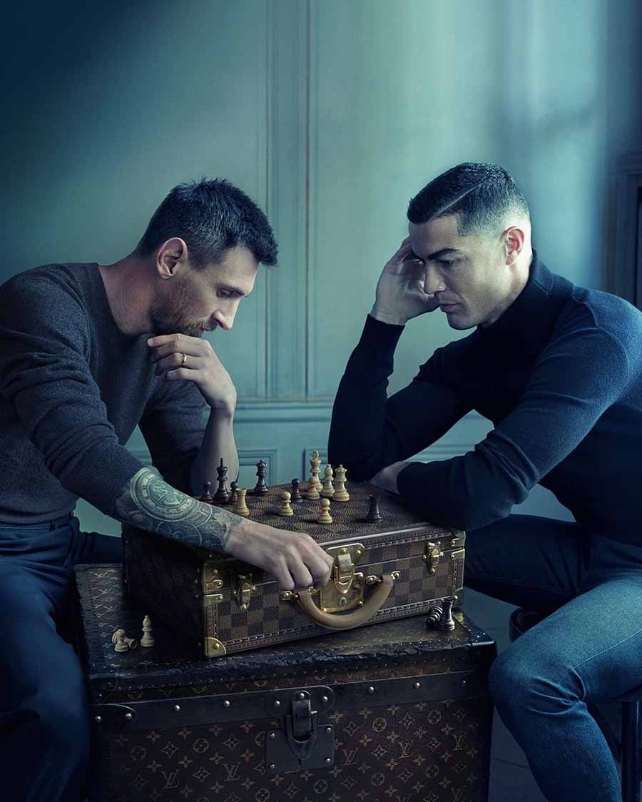 Before the start of FIFA World Cup 2022, star footballers Lionel Messi and Christiano Ronaldo posed for a Louis Vuitton campaign on November 19. The picture was widely shared even after the World Cup. 