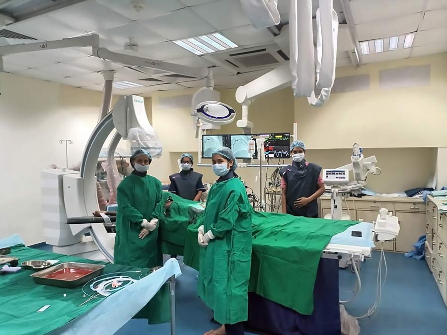 A Kolkata-based team of women medicos at Ohio Hospital, Kolkata, performed a successful heart surgery on 60-year-old Tulsi Barik on Tuesday. The patient had a 90% artery blockage. “Since the entire team, including the patient, cardiologist, and lab personnel, were women, the case was a pioneering one,” said Dr Jayati Rakhit, the doctor who headed the surgical team