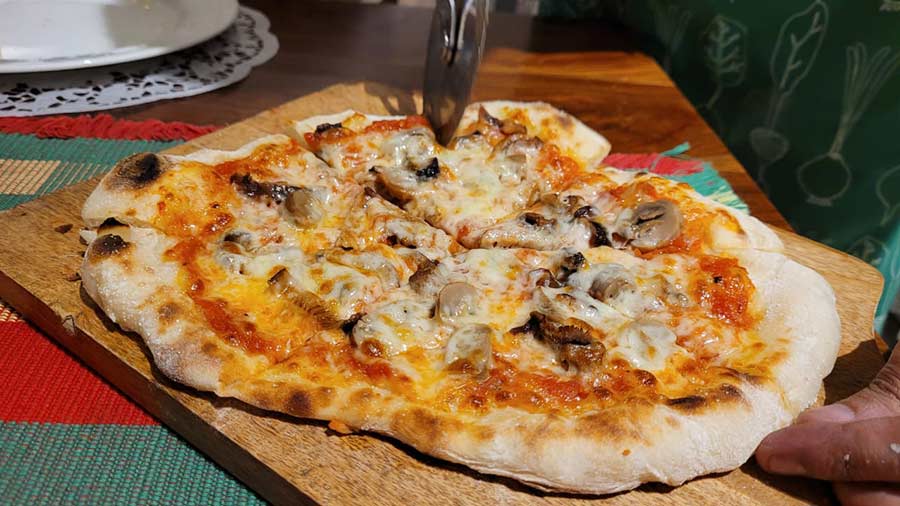 The Fungi Pizza is one of the most popular picks