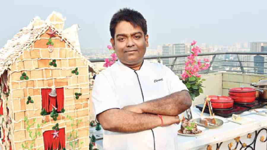 Chef Chiranjib Chatterjee curated the Christmas brunch.