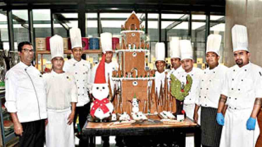 The culinary artists who made the Christmas Fiesta special, posed for The Telegraph