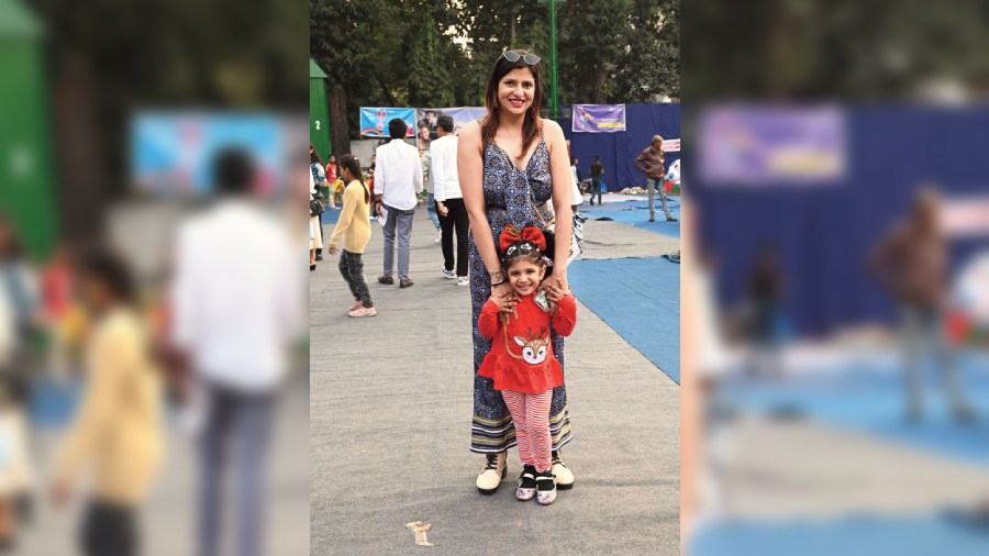 “My entire family came to enjoy the Christmas Carnival and we all had a great time. It was good to see different pet animals and the kids dancing along with Santa,” said Kiwi Kapoor, with daughter Kimaayra.