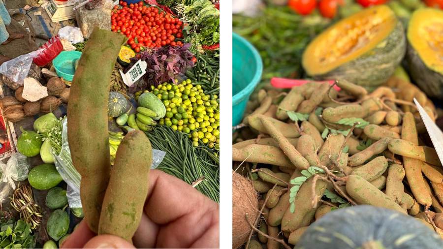 Shopping for produce at Gariahat Market