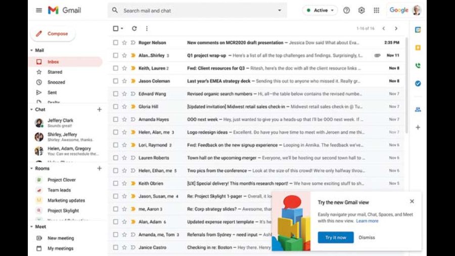 New look deals of gmail