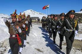 Indian and Chinese forces along the Line of Actual Control.