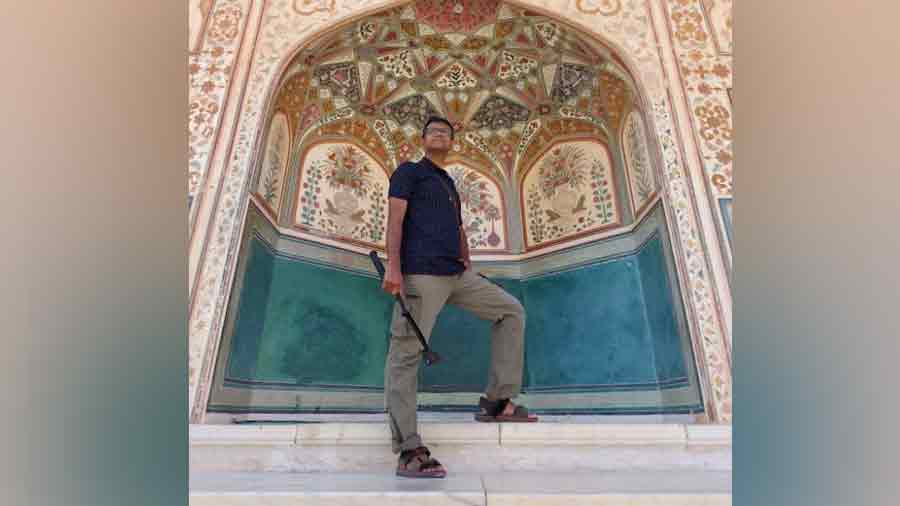 Shibaji at Amer, or Amber, Fort in Jaipur, originally built by Raja Man Singh