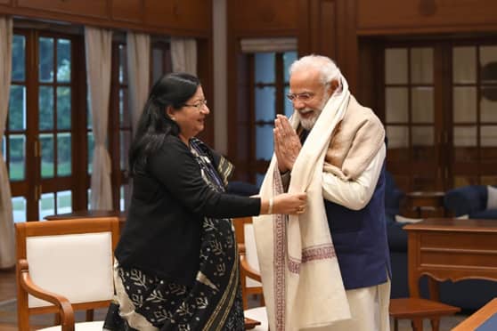 This was the second meeting between Prime Minister Narendra Modi and Jamia Millia Islamia’s vice-chancellor Najma Akhtar in two years.