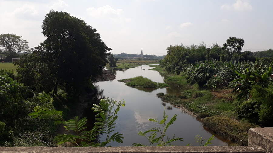 The Saraswati river as seen today at Adisaptagram