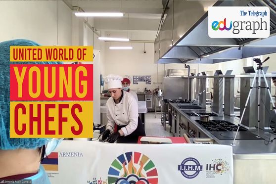 Participants from all over the world prepared their traditional dishes at United World of Young Chefs.