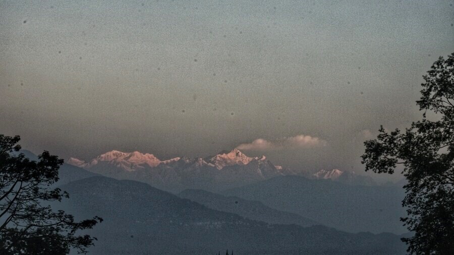 Weather and cloud gods willing, there are splendid views of Kanchenjunga and the valley 