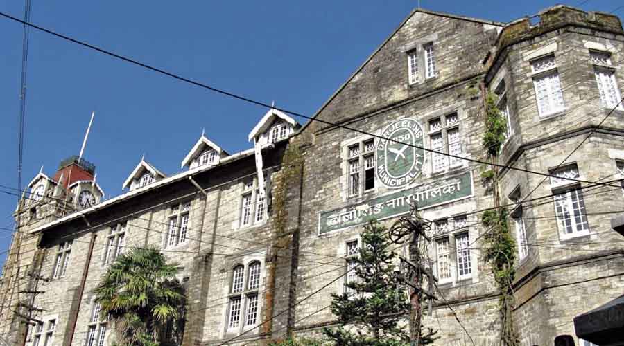 The Darjeeling municipality  headquarters. 