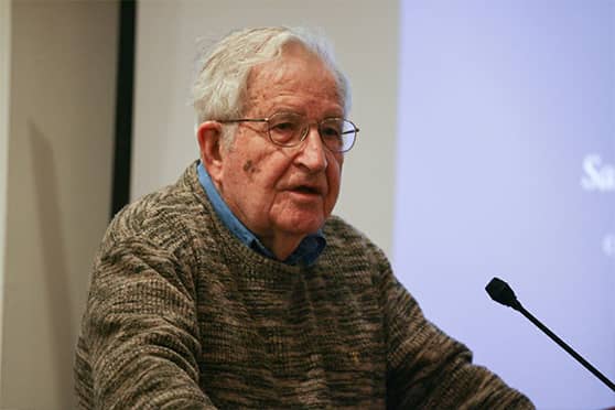 Noam Chomsky’s web talk at AMU was attended by over 1000 people from various parts of the country and the globe.