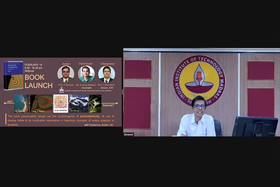 V. Kamakoti, director, IIT Madras, addressing the launch of the book. 
