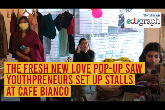 The Fresh New Love pop-up saw youthpreneurs set up stalls at Cafe Bianco 