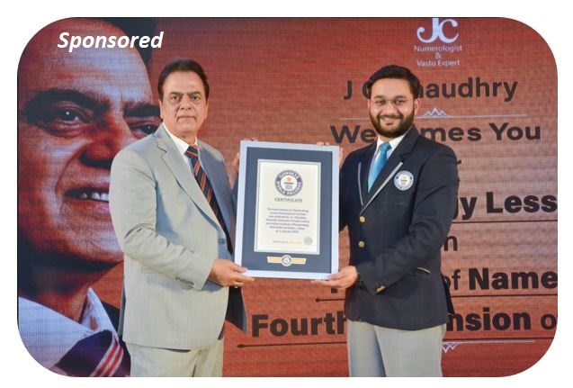 Guinness World Record Adjudicator Swapnil Dangarikar handing over the World Record to JC Chaudhry  (Different image needed) 