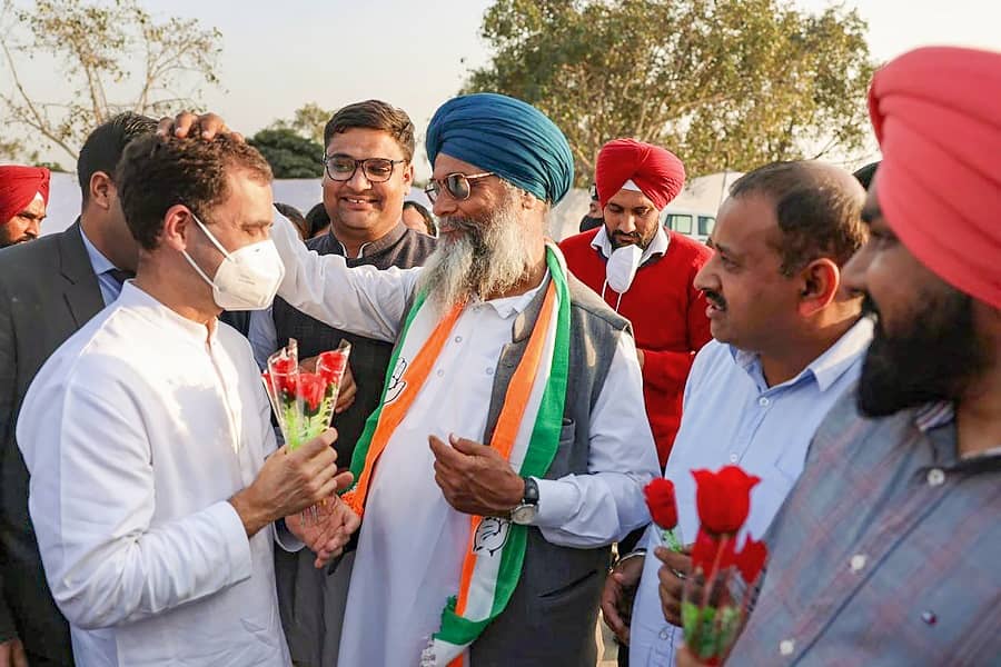 Rahul Gandhi in Punjab on Thursday