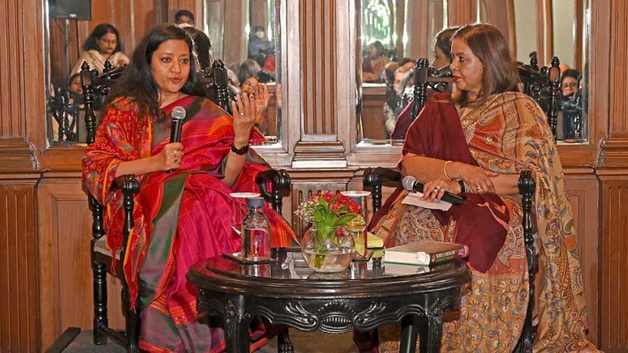 Ghazala Wahab in conversation with Sangeeta Datta, Ehsaas Woman of London, at Taj Bengal, Kolkata 