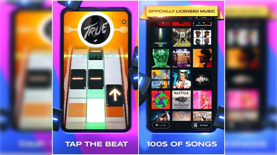 This music-based game uses hit global songs that most people would already be familiar with.