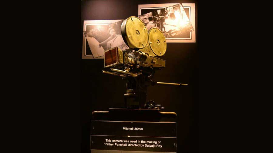 The Mitchell camera from Technicians’ Studio used for shooting ‘Pather Panchali’ that Soumendu Roy had to look after 