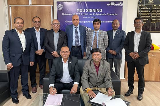 Officials from HSBTE and Jindal Stainless signed an MoU that will benefit students in Haryana. 