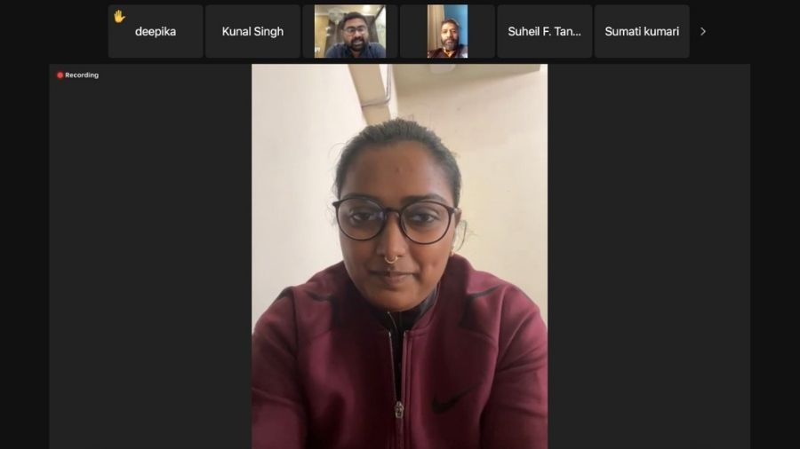 Deepika Kumari at the webinar