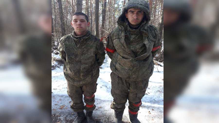 Russian soldiers captured by the Ukrainian armed forces
