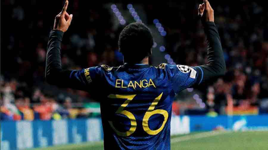 Anthony Elanga scored the equaliser for Manchester United on Wednesday.
