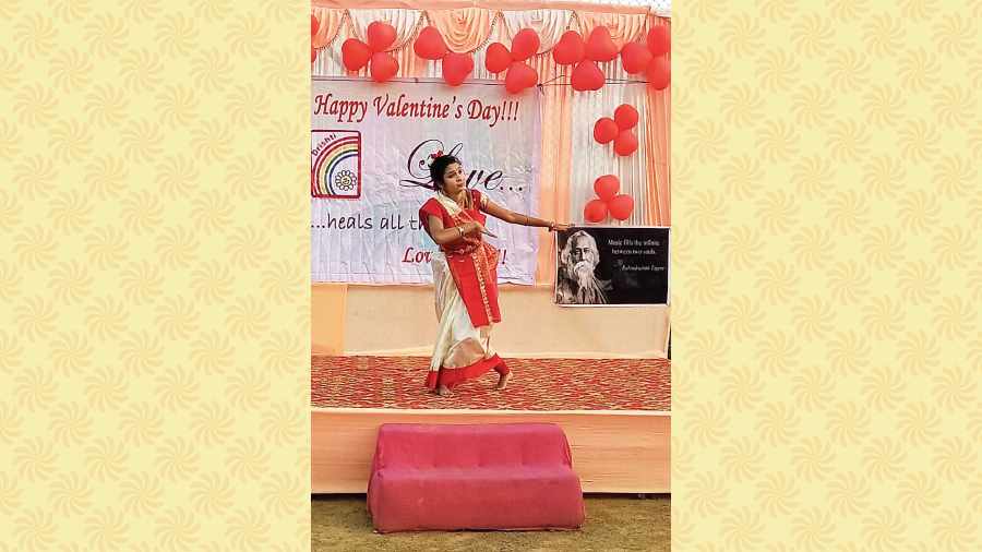 Differently-abled dancer Pratibha Hazra performs