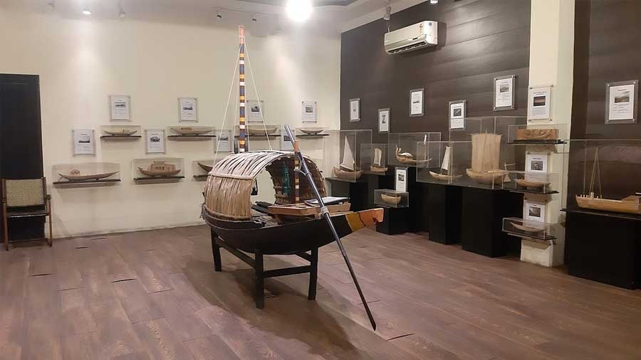 The Heritage Boats of Bengal gallery at the Institute of Cultural Research in Kankurgachi