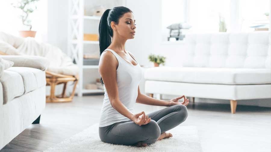 Yoga offers beginners an opportunity to focus on breathing while working out 