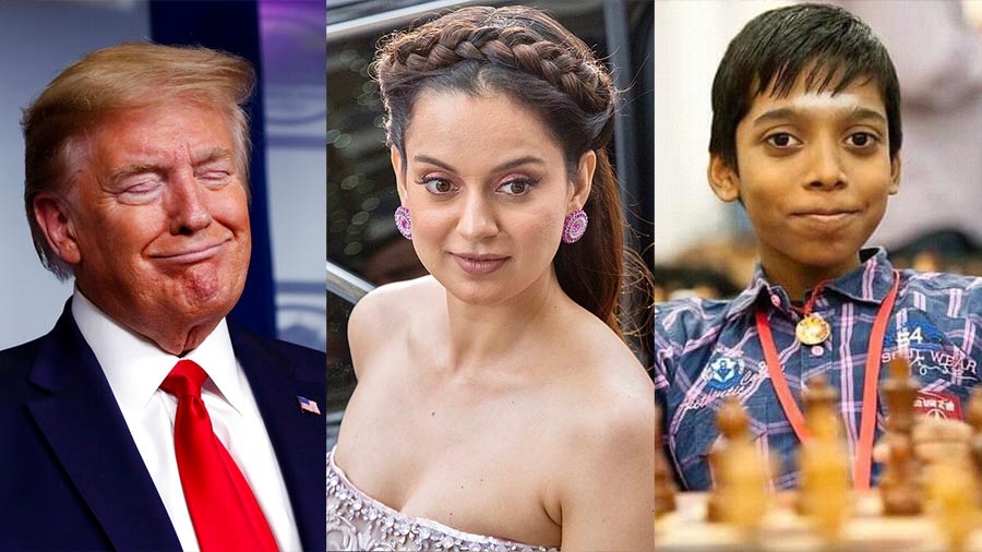 Donald Trump, Kangana Ranaut and R Praggnanandhaa are among the newsmakers of the week