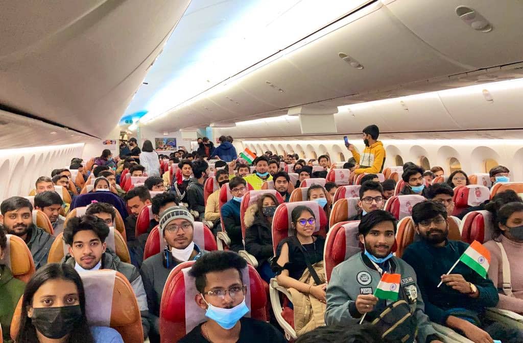 Passengers on the third Air India flight 