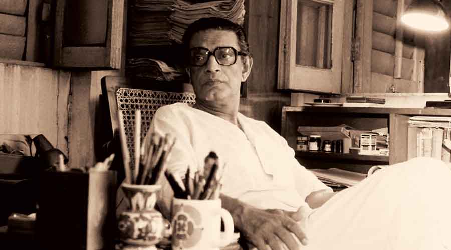 Filmmaker extraordinaire Satyajit Ray was prolific as an illustrator and designer too, whose work has graced the covers of many books. He would also design the posters of his own films, and his designs are often seen as a metaphor of the content