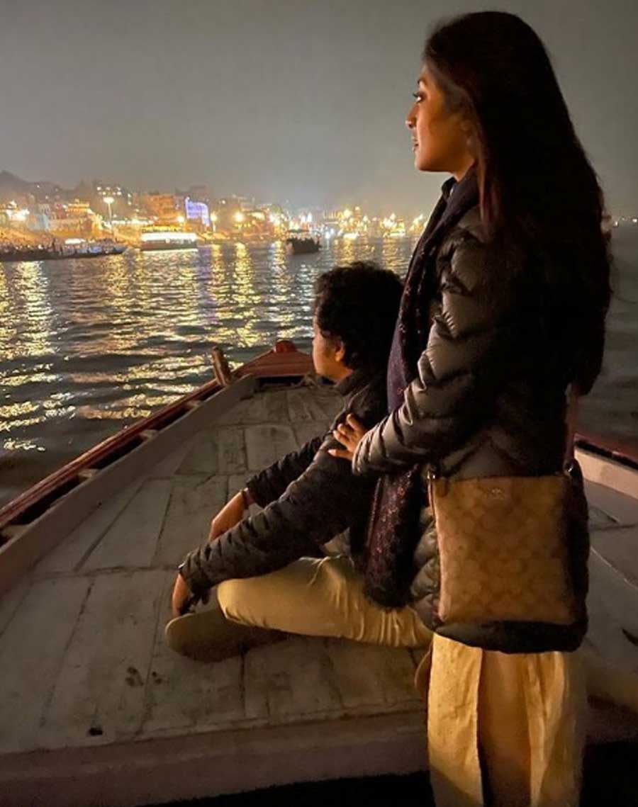 DIVINE WATERS: Actor Paoli Dam uploaded this photograph on her Instagram handle from Varanasi on Friday, December 31, with the caption, ‘Sailing onto new days, towards the light. Happy New Years, my dear folks! Lots of love, light and luck ♥️!’