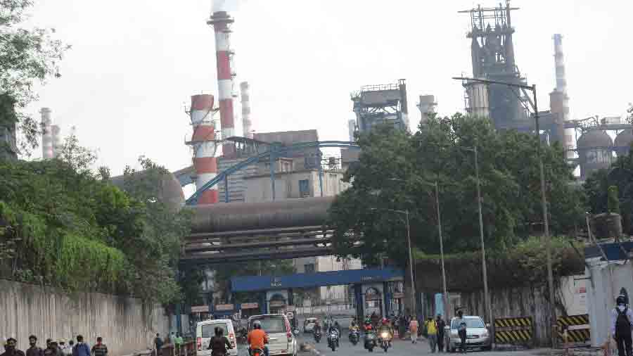 The Tata Steel factory in Jamshedpur