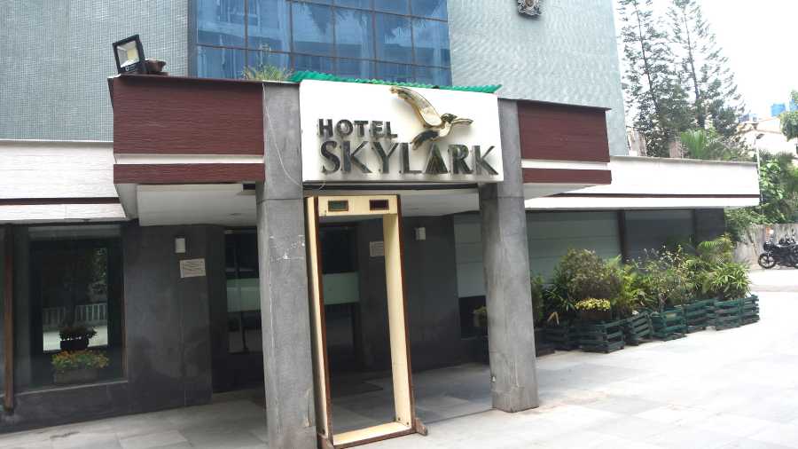 The Hotel Skylark at Bank More in Dhanbad on Sunday.