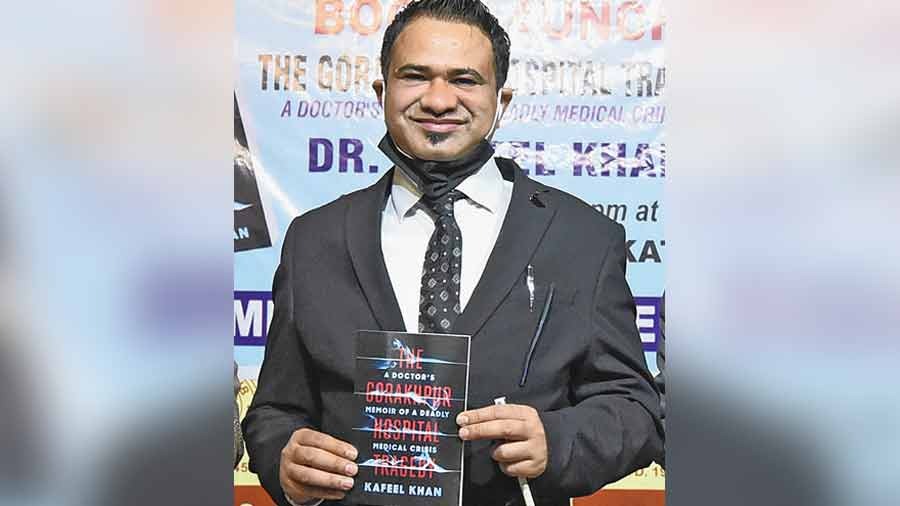 Kafeel Khan at the book release on Sunday. 