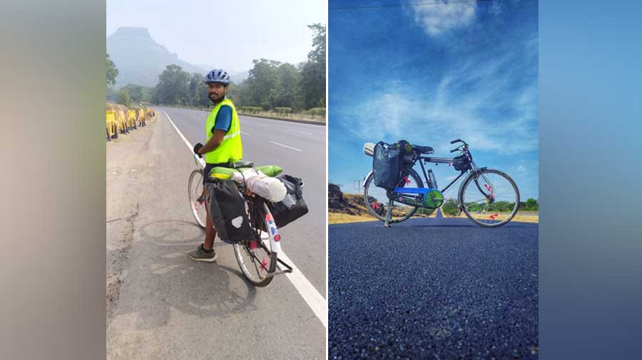 In 2019, Biswas decided to cycle from Kanyakumari to Kashmir on an everyday cycle, but had to cut the trip short due to the pandemic