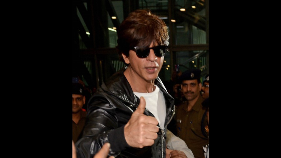 File photo of Shah Rukh Khan at the Calcutta airport