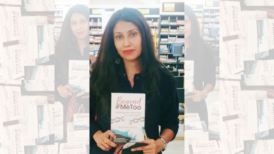 Tanushree Ghosh with her second solo book, ‘#MeToo – Ushering Women’s Era or Just Noise?’