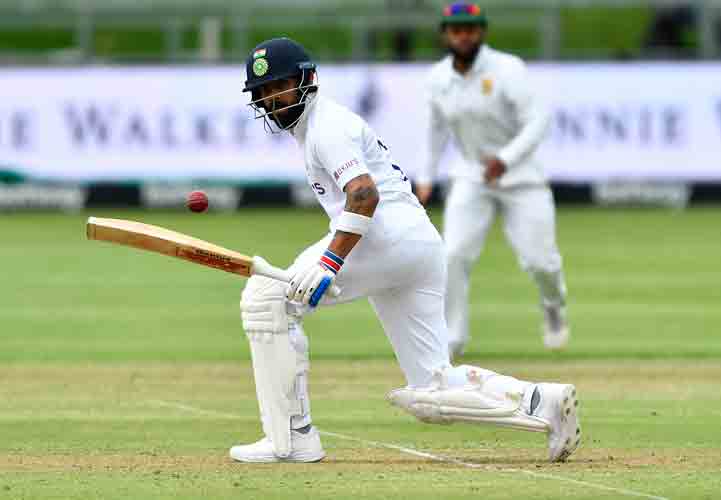 Thanks to a Virat Kohli knock, India managed to reach 223 in 77.3 overs in their first innings.