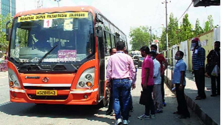 A DTC bus in Delhi