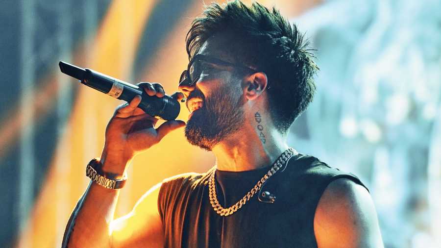 Harrdy Sandhu | Party thunder Harrdy Sandhu gets candid - Telegraph India