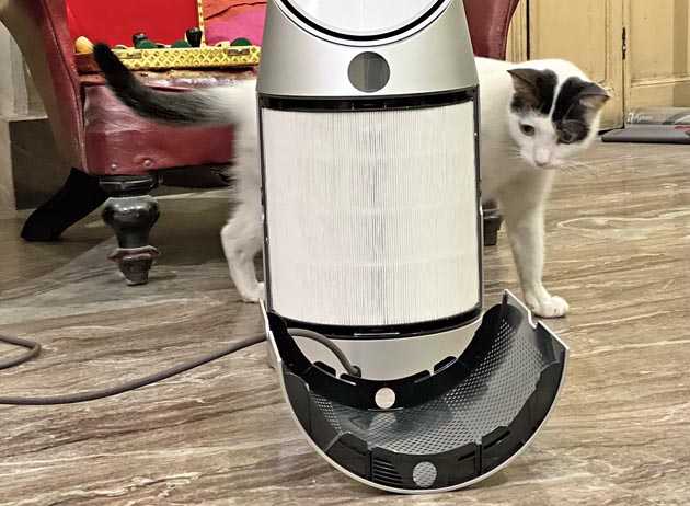 The air purifier is easy to install and it is all about clicking segments into the right places